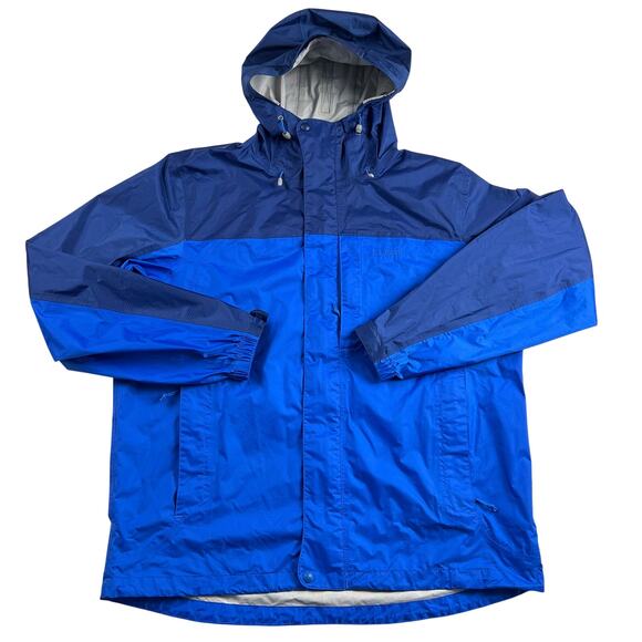 L.L. Bean Men's Blue Raincoat Windbreaker Jacket Size Large - Picture 1 of 8